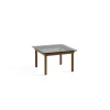 Hay Table basse Kofi Noyer Massif u0026 Verre Teinté Gris - l 60 x L 60 x h 36 cm > Tables Basses & D'appoint