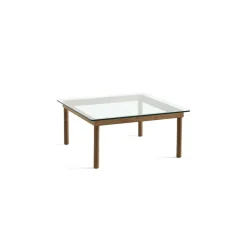Hay Table basse Kofi Noyer Massif u0026 Verre Clair - l 80 x L 80 x h 36 cm > Tables Basses & D'appoint