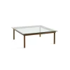 Hay Table basse Kofi Noyer Massif u0026 Verre Clair - l 100 x L 100 x h 36 cm > Tables Basses & D'appoint