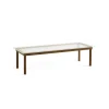 Hay Table basse Kofi Noyer Massif u0026 Verre Roseau Transparent - l 140 x L 50 x h 36 cm > Tables Basses & D'appoint