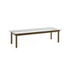 Hay Table basse Kofi Noyer Massif u0026 Verre Clair - l 140 x L 50 x h 36 cm > Tables Basses & D'appoint