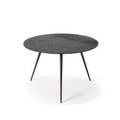 Ethnicraft Table basse Luna en mineaux - noir - Ø 65 x h 41 cm > Tables Basses & D'appoint