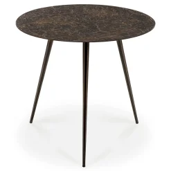 Ethnicraft Table basse Luna - Lava - Whisky - Ø 50 x h 45 cm > Tables Basses & D'appoint