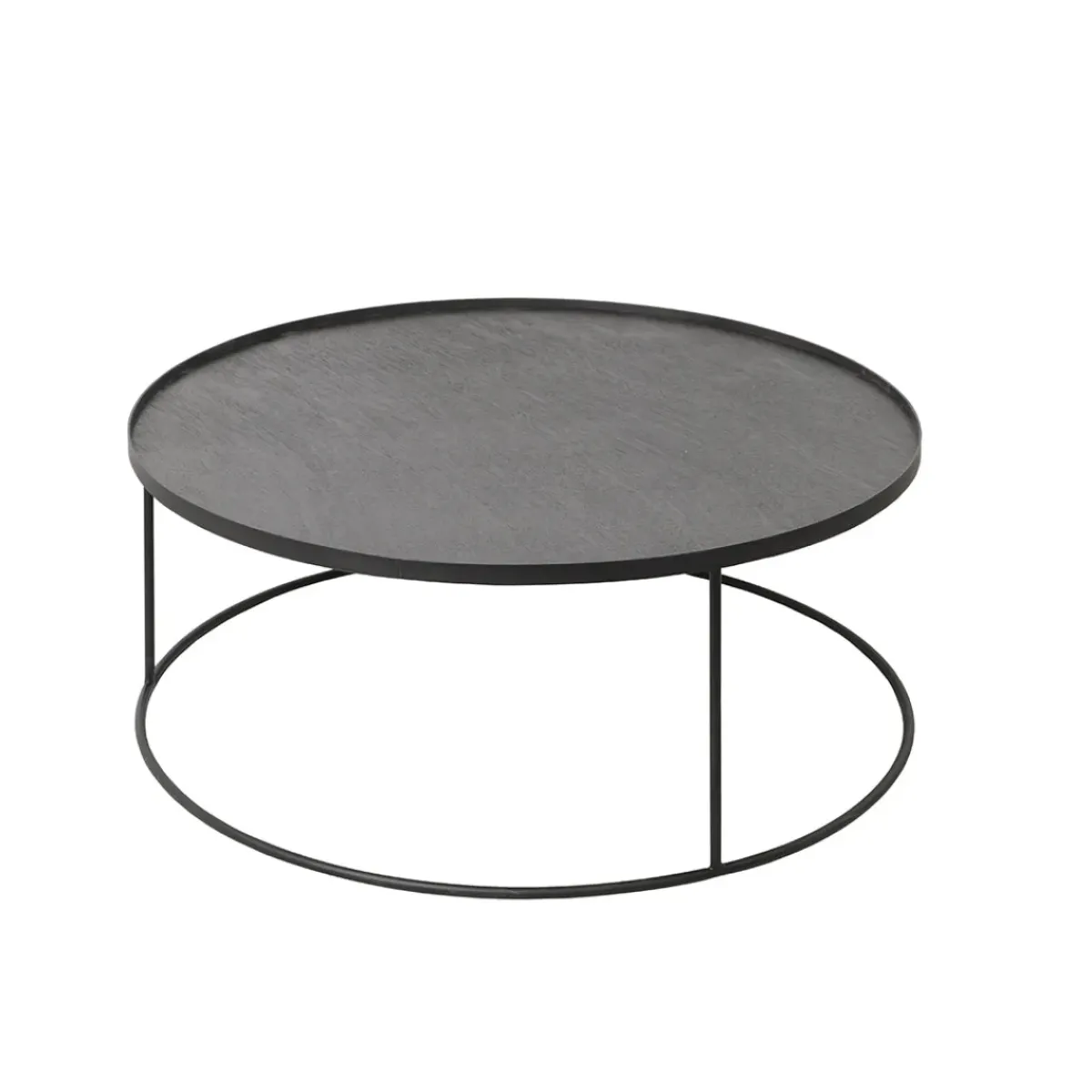 Ethnicraft Table basse pour Plateau rond en métal - Ø 93 cm > Tables Basses & D'appoint