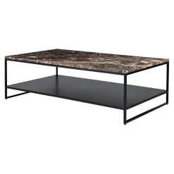 Ethnicraft Table basse stone en marbre - Marron > Tables Basses & D'appoint