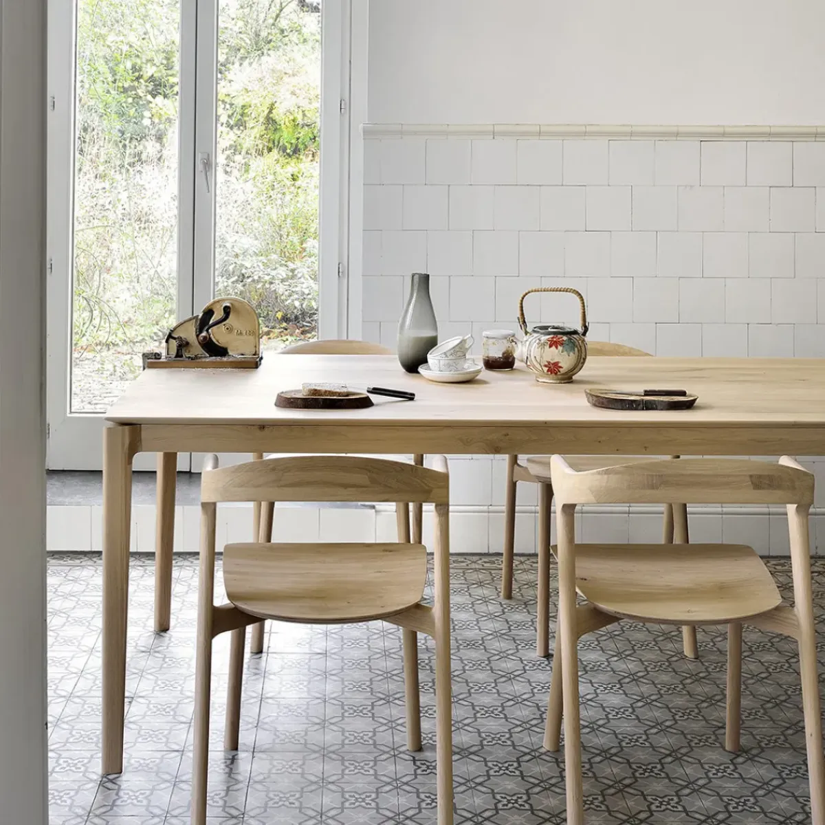 Ethnicraft Table Bok en chêne - L 160 cm > Tables|Tables À Manger