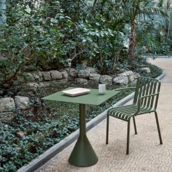 Hay Table Cone Palissade - l 65 x p 65 x h 74 cm - Olive > Tables D'extérieur