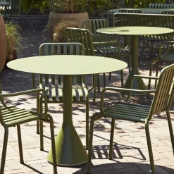 Hay Table Cone Palissade - Ø 90 x h 74 cm - Olive > Tables D'extérieur