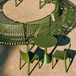 Hay Table Cone Palissade - Ø 90 x h 74 cm - Olive > Tables D'extérieur