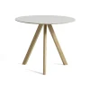 Hay Table CPH20 Ronde Chêne clair huilé u0026 Linoleum - Crème > Tables|Tables À Manger