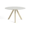 Hay Table CPH20 Ronde Chêne huilé mat u0026 Linoleum - Crème > Tables|Tables À Manger