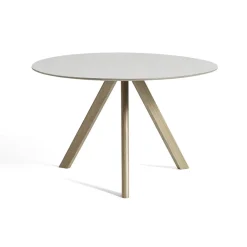 Hay Table CPH20 Ronde Chêne u0026 Linoleum - Crème > Tables|Tables À Manger