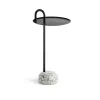 Hay Table d'appoint Bowler en acier et granit - Noir > Tables Basses & D'appoint