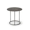 Ethnicraft Table d'Appoint Céleste - Lava - Whisky - Ø 47 cm > Tables Basses & D'appoint