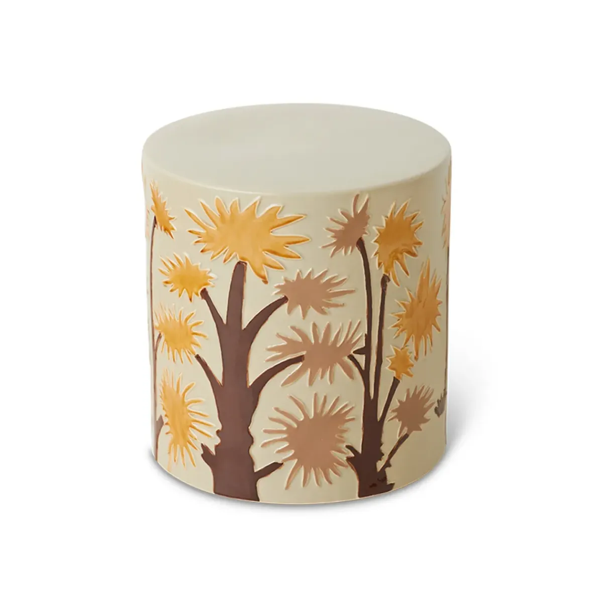 HK Living Table d'appoint Coastal en faïence - Ø 40 cm > Tables Basses & D'appoint