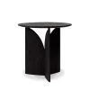 Ethnicraft Table d'appoint Fin en teck noir verni - Ø 50 cm > Tables Basses & D'appoint