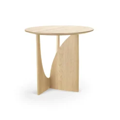 Ethnicraft Table d'appoint Geometric chêne verni - Ø 51 x h 50 cm > Tables Basses & D'appoint