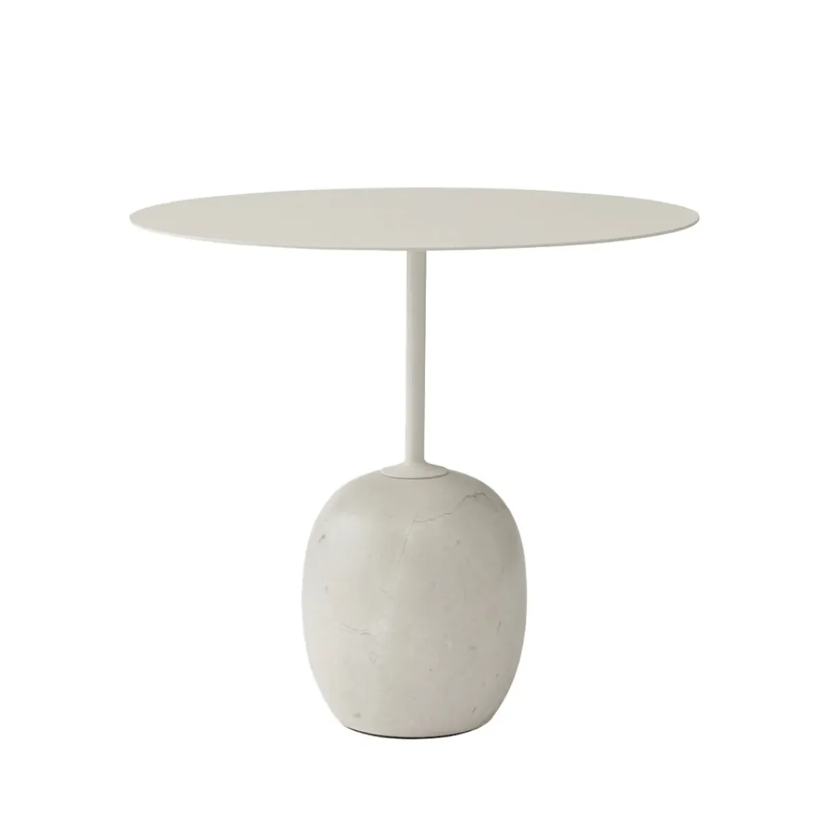 And Tradition Table d’appoint Lato LN9 - Blanc > Tables Basses & D'appoint