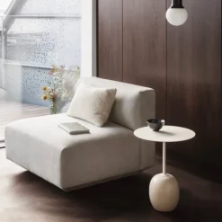 And Tradition Table d’appoint Lato LN8 - Blanc > Tables Basses & D'appoint