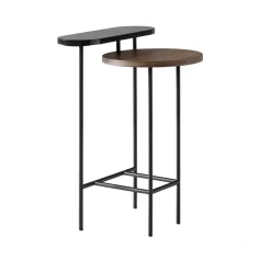 And Tradition Table d’appoint Palette JH26 Noyer > Tables Basses & D'appoint