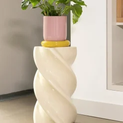 &klevering Table d'appoint Pillar Marshmallow > Tables Basses & D'appoint