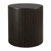 Ethnicraft Table d'appoint ronde Roller Max en acajou - Marron > Tables Basses & D'appoint
