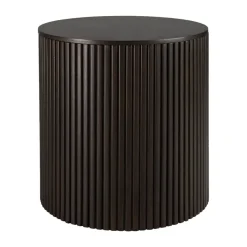 Ethnicraft Table d'appoint ronde Roller Max en acajou - Marron > Tables Basses & D'appoint