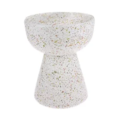 HK Living Table d'appoint Terrazzo - Blanc > Tables Basses & D'appoint