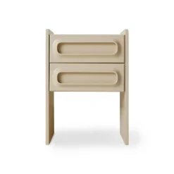 HK Living Table de Nuit Space - 45 x 375 x 63 cm - Crème > Tables Basses & D'appoint