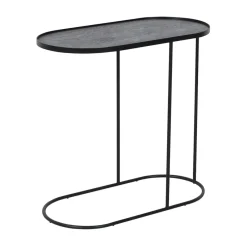 Ethnicraft Table à plateau Oblong en métal et bois - L 69 cm > Tables Basses & D'appoint