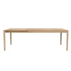 Ethnicraft Table à rallonge Bok en chêne - L 160/240 cm > Tables|Tables À Manger
