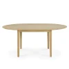 Ethnicraft Table à rallonge Bok en chêne - L 129/179 cm > Tables|Tables À Manger