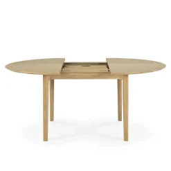 Ethnicraft Table à rallonge Bok en chêne - L 129/179 cm > Tables|Tables À Manger