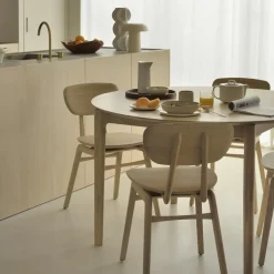 Ethnicraft Table à rallonge Bok en chêne - L 129/179 cm > Tables|Tables À Manger