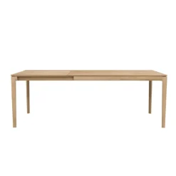 Ethnicraft Table à rallonge Bok en chêne - L 140/220 cm > Tables|Tables À Manger