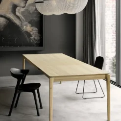 Ethnicraft Table à rallonge Bok en chêne - L 140/220 cm > Tables|Tables À Manger