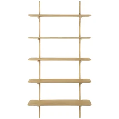 Ethnicraft Étagère Murale PI en Chêne - 5 étagères > Etagères
