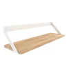 Ethnicraft Étagère Ribbon en chêne et métal blanc - L 70 cm > Etagères