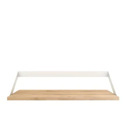 Ethnicraft Étagère Ribbon en chêne et métal blanc - L 70 cm > Etagères