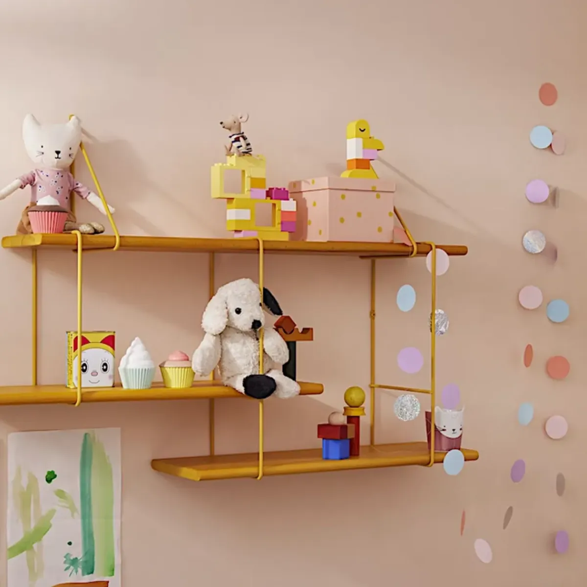 Studio Hausen Étagère Shrink - Jaune > Rangements|Etagères