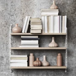String Furniture Étagère String Pocket - Chêne u0026 Blanc > Rangements|Etagères