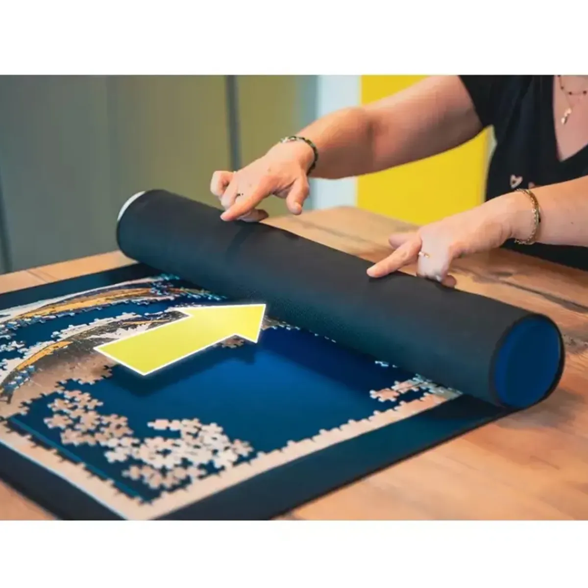 Piece & Love Tapis pour Puzzle 1000 pièces - Néoprène - 90 cm > Fabriqué En France|Recyclé