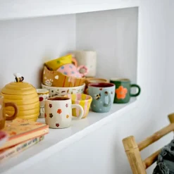 Bloomingville Tasse Addy en Grès - ? 5.5 cm x l 6.5 cm - Vert > Tasses & Mugs