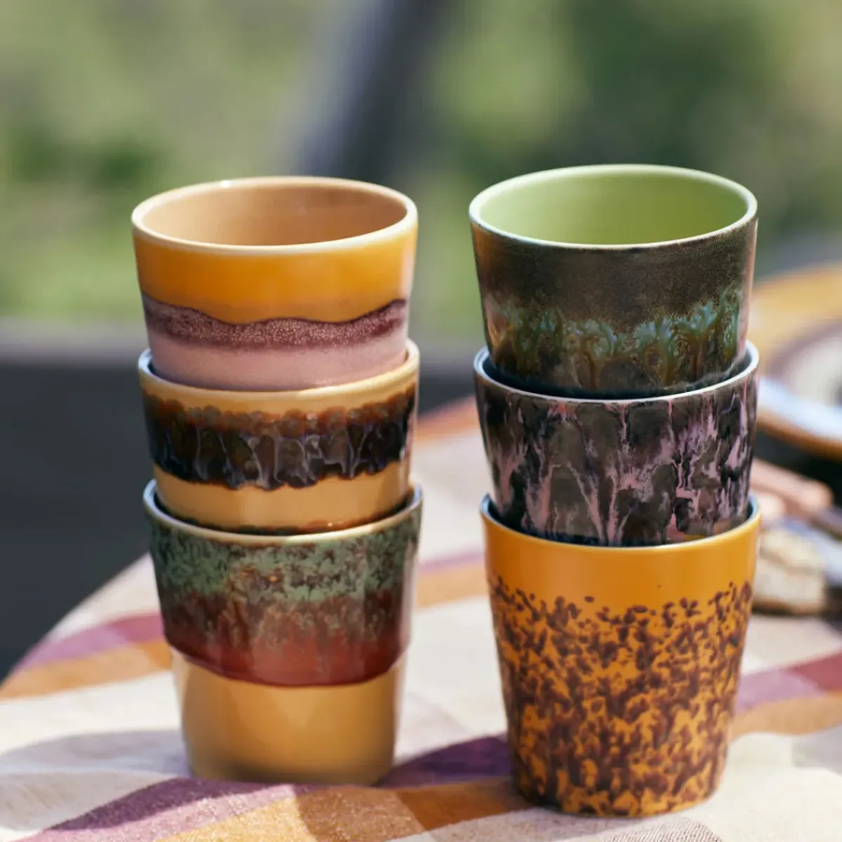 HK Living Tasse à Café Cove 70's - Ø 7,5 cm > Tasses & Mugs