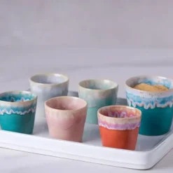 Sélectionné par Fleux Tasse Espresso Grespresso en grès céramique - Turquoise > Tasses & Mugs