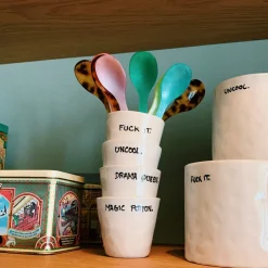 Sélectionné par Fleux Tasse Expresso Fuck It - Blanc > Tasses & Mugs