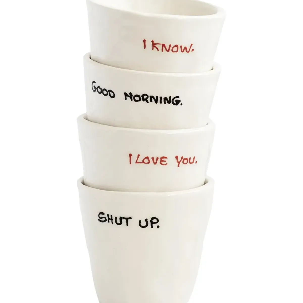 Sélectionné par Fleux Tasse à expresso I Love You - Blanc > Tasses & Mugs