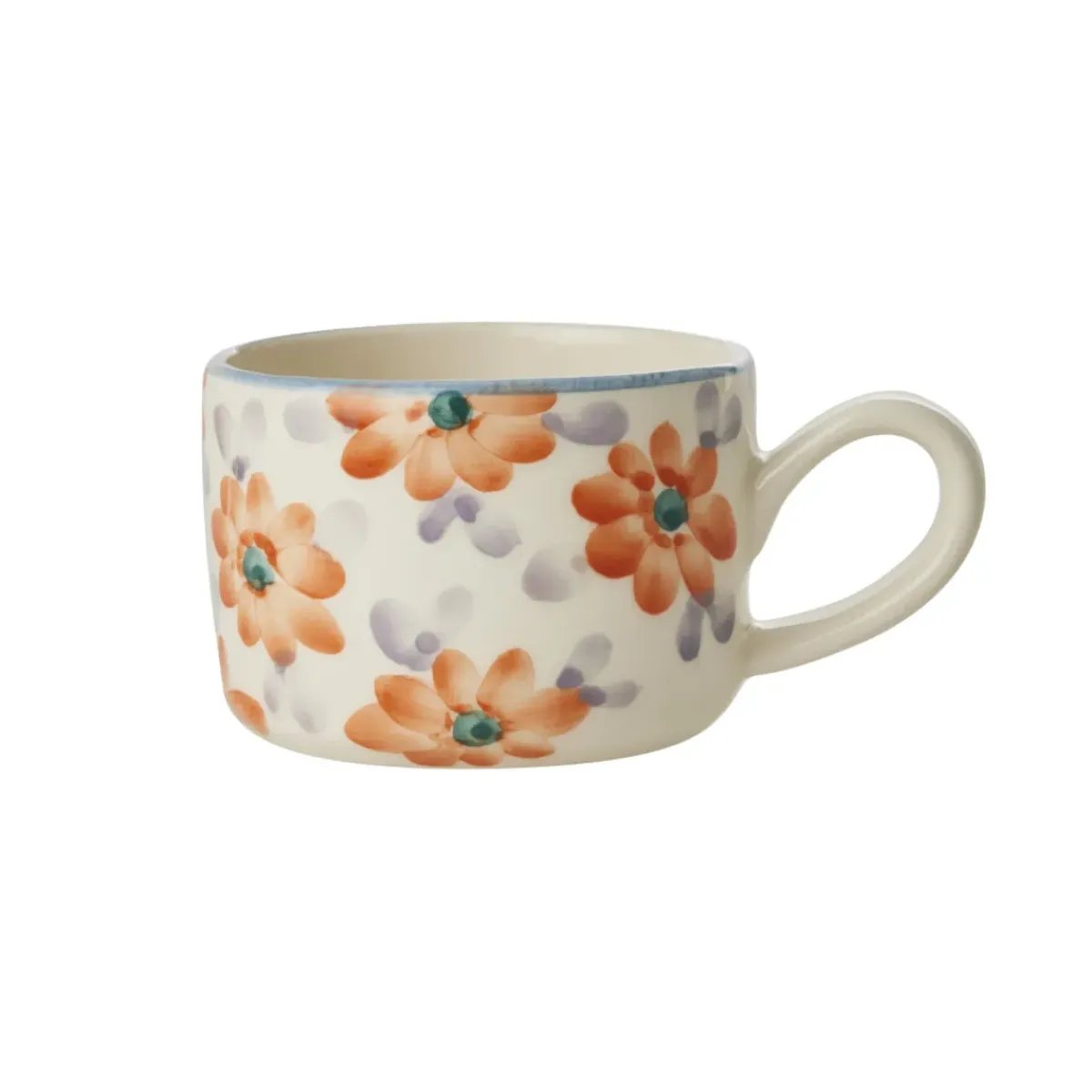 Rice Tasse Fleurs Oranges en céramique > Tasses & Mugs