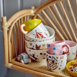 Bloomingville Tasse Nini en Grès - ? 7 cm x h 6 cm - Rose > Tasses & Mugs