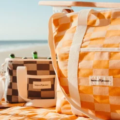Sélectionné par Fleux Tote bag Glacière - Vintage Doré Checker > Bouteilles & Lunch Box